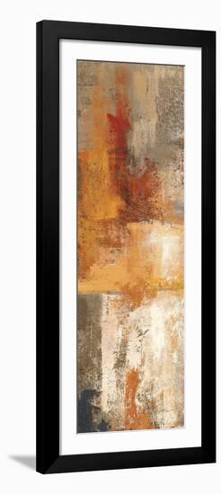 Silver and Amber Panel I-null-Framed Art Print