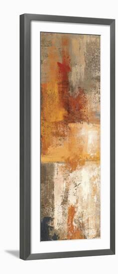 Silver and Amber Panel I-null-Framed Art Print