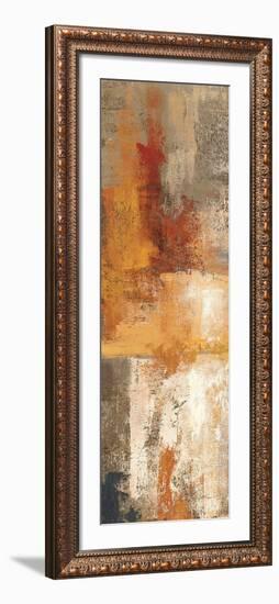 Silver and Amber Panel I-null-Framed Art Print