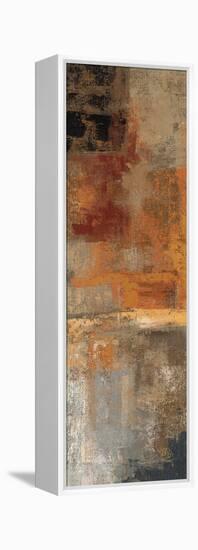 Silver and Amber Panel II-null-Framed Stretched Canvas