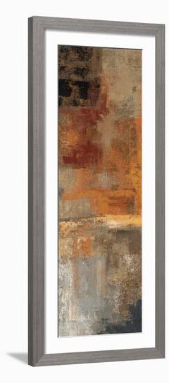 Silver and Amber Panel II-null-Framed Art Print