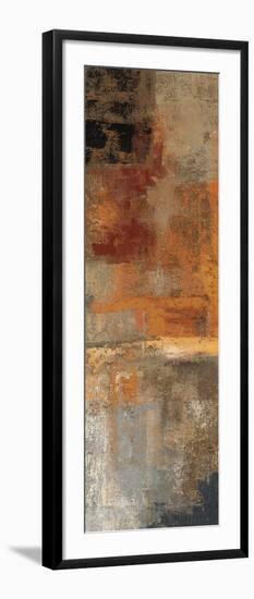 Silver and Amber Panel II-null-Framed Art Print