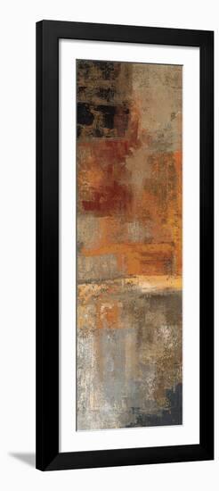 Silver and Amber Panel II-null-Framed Art Print