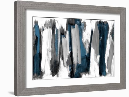 Silver And Dark Rhythm II-Lanie Loreth-Framed Art Print