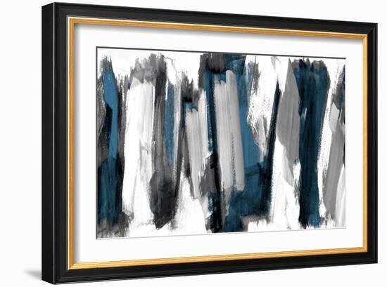 Silver And Dark Rhythm II-Lanie Loreth-Framed Art Print