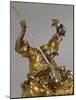 Silver and Gilded Bronze Saint George and the Princess, Late 1600-Lorenzo Vaccaro-Mounted Giclee Print