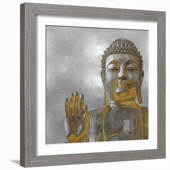 Silver and Gold Buddha-Tom Bray-Framed Art Print