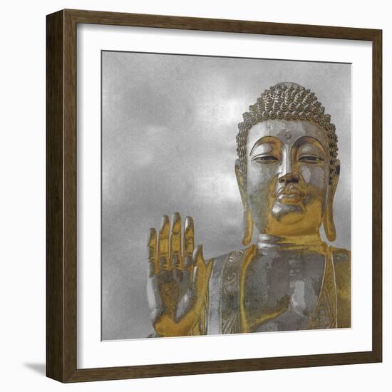 Silver and Gold Buddha-Tom Bray-Framed Art Print
