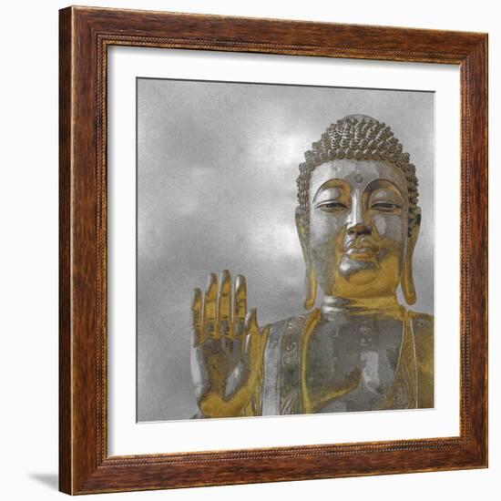 Silver and Gold Buddha-Tom Bray-Framed Art Print