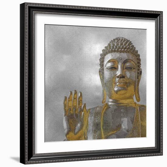 Silver and Gold Buddha-Tom Bray-Framed Art Print