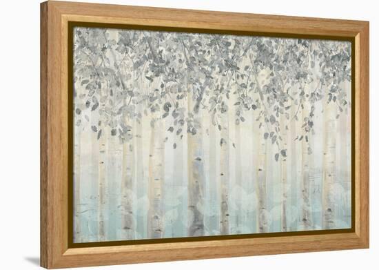 Silver and Gray Dream Forest I-James Wiens-Framed Stretched Canvas