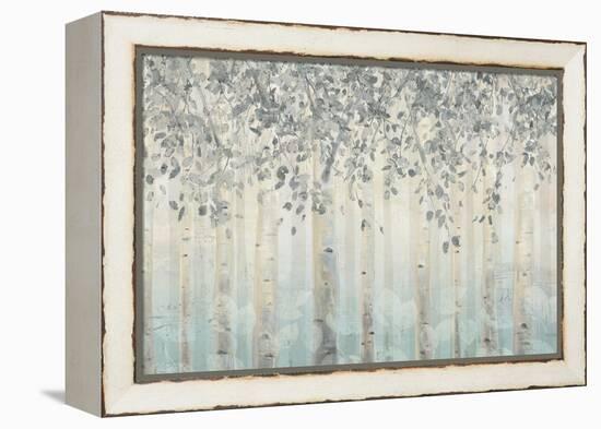 Silver and Gray Dream Forest I-James Wiens-Framed Stretched Canvas