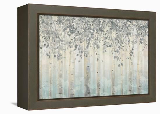 Silver and Gray Dream Forest I-James Wiens-Framed Stretched Canvas