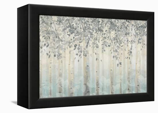 Silver and Gray Dream Forest I-James Wiens-Framed Stretched Canvas