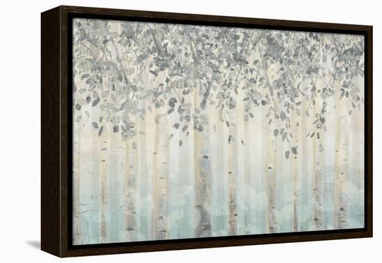 Silver and Gray Dream Forest I-James Wiens-Framed Stretched Canvas