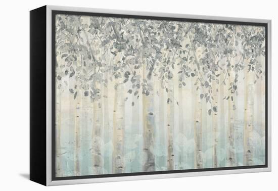 Silver and Gray Dream Forest I-James Wiens-Framed Stretched Canvas