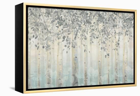 Silver and Gray Dream Forest I-James Wiens-Framed Stretched Canvas