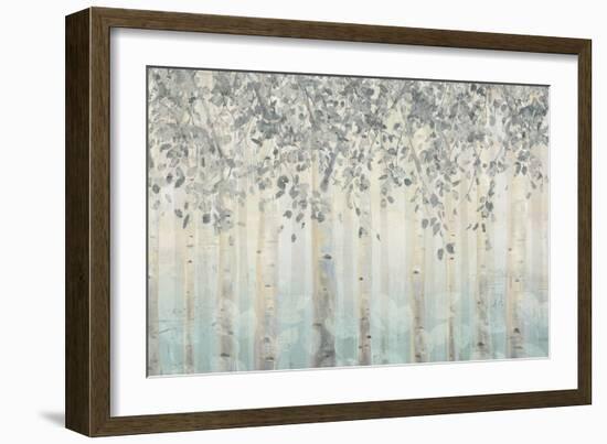 Silver and Gray Dream Forest I-James Wiens-Framed Art Print