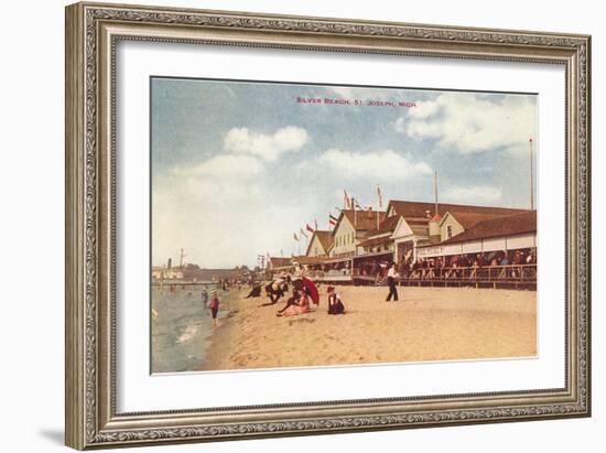 Silver Beach, St. Joseph, Michigan-null-Framed Art Print