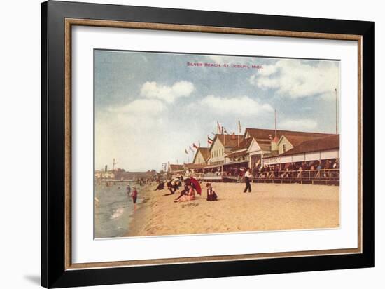 Silver Beach, St. Joseph, Michigan-null-Framed Art Print