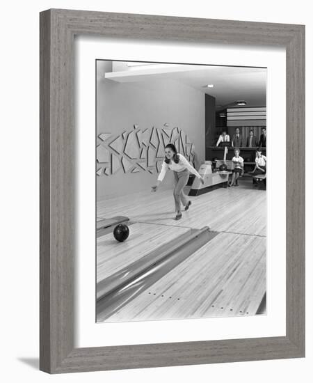 Silver Blades Bowling Alley, Sheffield, South Yorkshire, 1965-Michael Walters-Framed Photographic Print