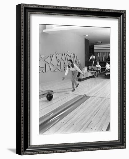 Silver Blades Bowling Alley, Sheffield, South Yorkshire, 1965-Michael Walters-Framed Photographic Print