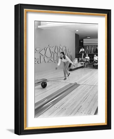 Silver Blades Bowling Alley, Sheffield, South Yorkshire, 1965-Michael Walters-Framed Photographic Print