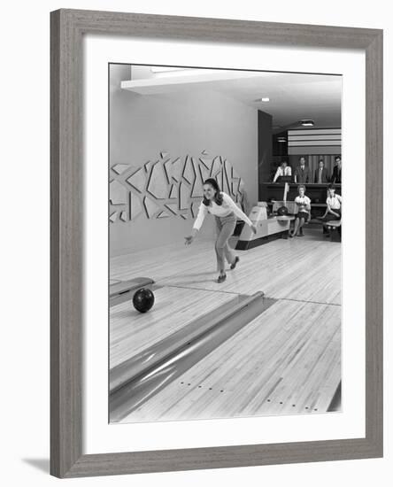 Silver Blades Bowling Alley, Sheffield, South Yorkshire, 1965-Michael Walters-Framed Photographic Print