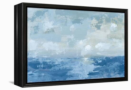 Silver Blue Sea-Pamela Munger-Framed Stretched Canvas