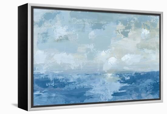 Silver Blue Sea-Pamela Munger-Framed Stretched Canvas