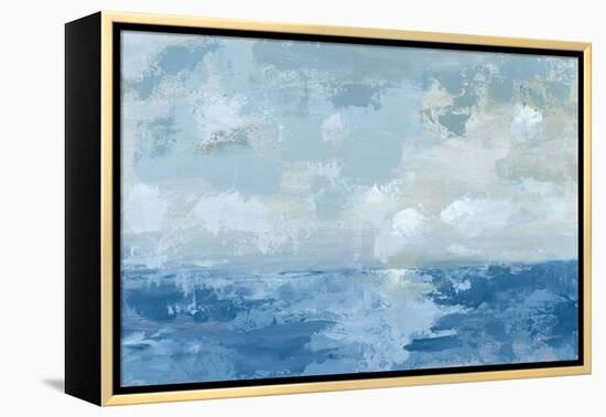 Silver Blue Sea-Pamela Munger-Framed Stretched Canvas