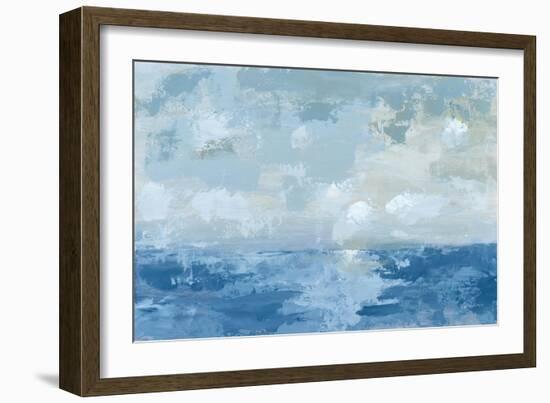 Silver Blue Sea-Pamela Munger-Framed Art Print