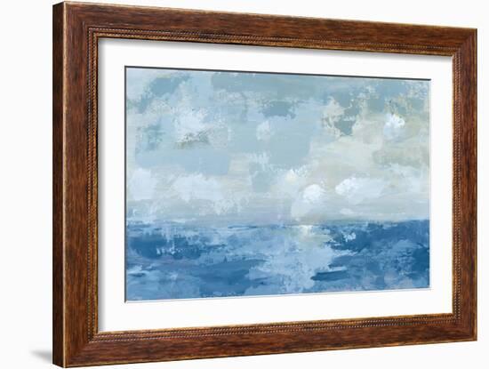 Silver Blue Sea-Pamela Munger-Framed Art Print