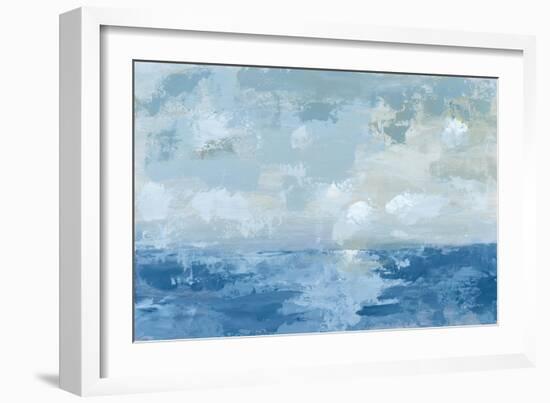 Silver Blue Sea-Pamela Munger-Framed Art Print
