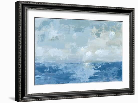 Silver Blue Sea-Pamela Munger-Framed Art Print