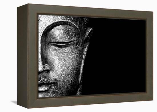 Silver Budda-Whoartnow-Framed Premier Image Canvas