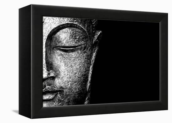 Silver Budda-Whoartnow-Framed Premier Image Canvas