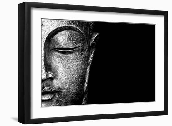 Silver Budda-Whoartnow-Framed Giclee Print