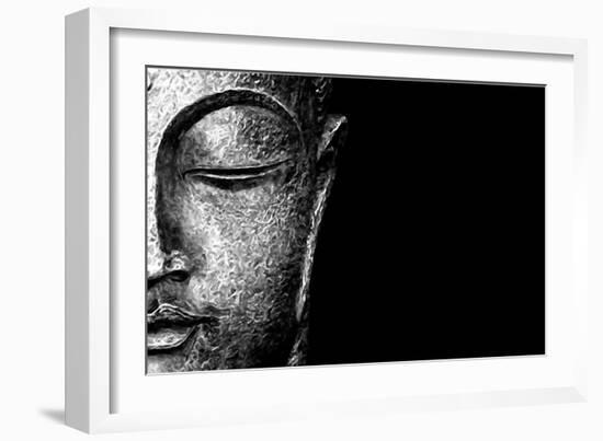 Silver Budda-Whoartnow-Framed Giclee Print