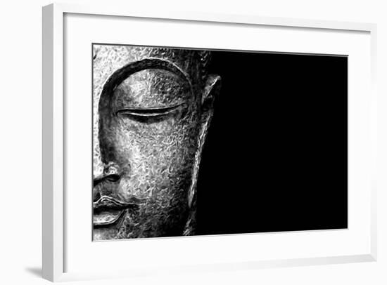 Silver Budda-Whoartnow-Framed Giclee Print