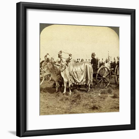 Silver Cannon of the Maharaja of Baroda, Delhi, India-Underwood & Underwood-Framed Photographic Print