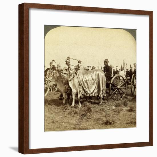 Silver Cannon of the Maharaja of Baroda, Delhi, India-Underwood & Underwood-Framed Photographic Print