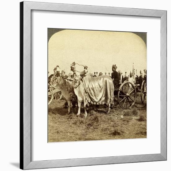 Silver Cannon of the Maharaja of Baroda, Delhi, India-Underwood & Underwood-Framed Photographic Print