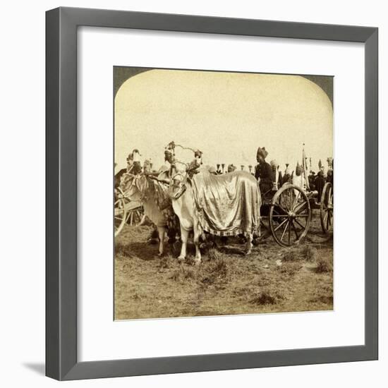 Silver Cannon of the Maharaja of Baroda, Delhi, India-Underwood & Underwood-Framed Photographic Print