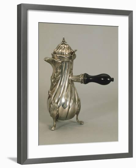 Silver Coffeepot, Side-Handled-null-Framed Giclee Print