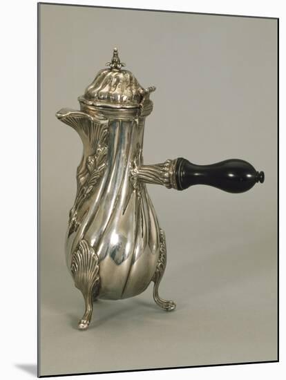 Silver Coffeepot, Side-Handled-null-Mounted Giclee Print