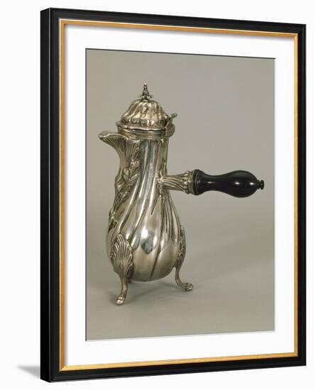 Silver Coffeepot, Side-Handled-null-Framed Giclee Print