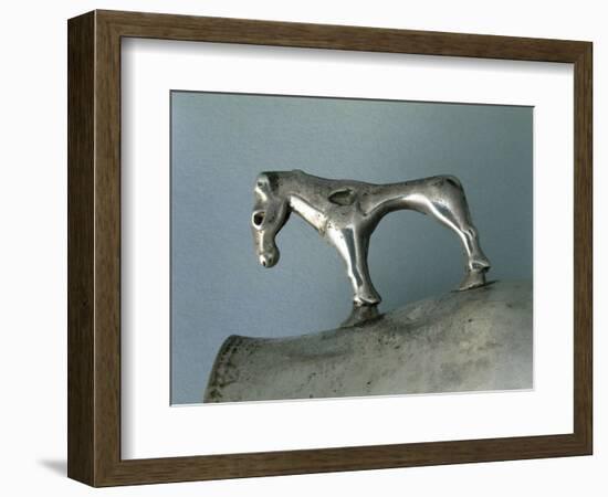 Silver Cup with Zoomorphic Handle-null-Framed Giclee Print