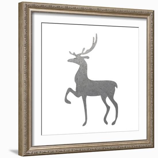 Silver Deer 2-Melody Hogan-Framed Art Print