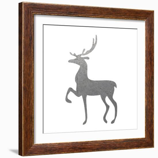 Silver Deer 2-Melody Hogan-Framed Art Print